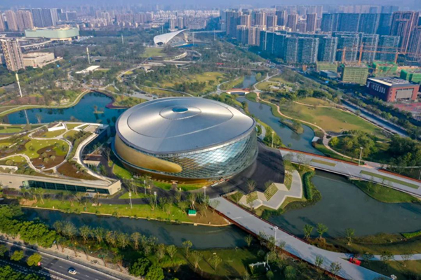 the designer behind the largest asian games venue in downtown hangzhou